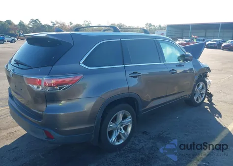 2015 Toyota Highlander Limited V6 из США, поврежденный, VIN 5TDDKRFH9FS156556